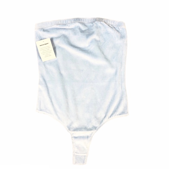 NWOT American Apparel Velour Strapless Bodysuit - Picture 2 of 6